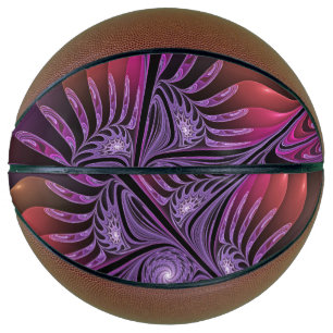 Ballon De Basket Colorful Fantasy Abstract Trippy Purple Fractal