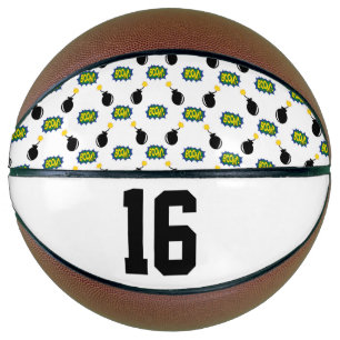 Ballon De Basket Comics drôle Smart Sports Superhero Boom Bomb Age