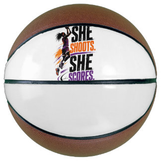 Ballon De Basket Conception de basket-ball féminin « Elle tire, ell