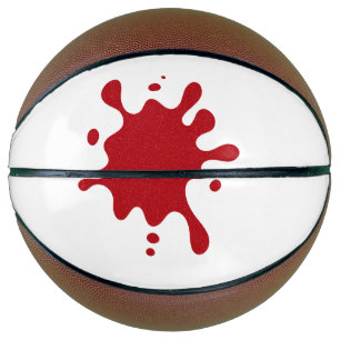 Ballon De Basket Conception de basketball Splash Rouge Tomate Perso