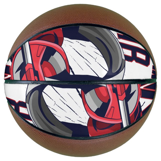 Ballon De Basket Conception de jeux avec casque (Devant)