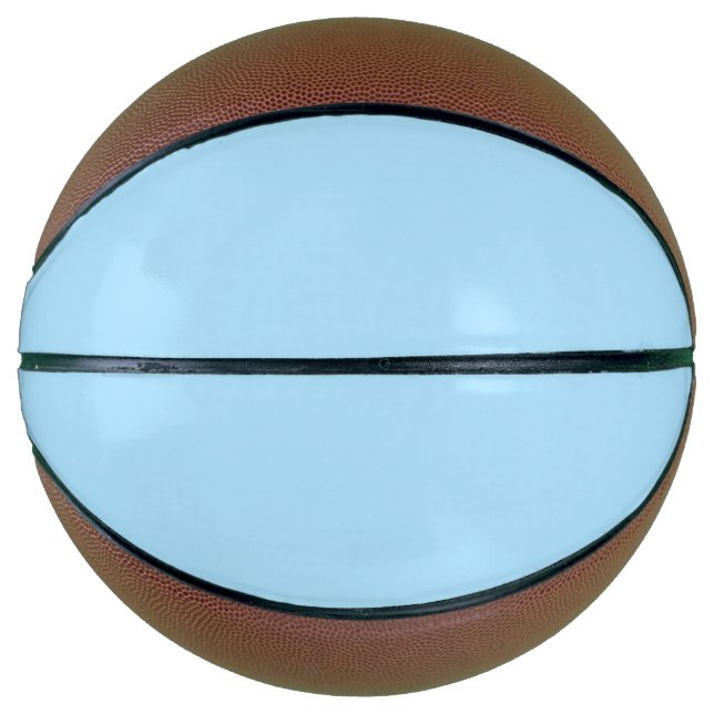 Ballon De Basket Couleur solide bleu glace | Classique | Élégant (Devant)