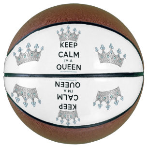 Ballon De Basket Couronne argentée polie de la reine SlipperyJoe's