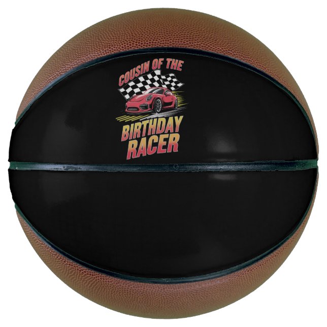 Ballon De Basket Cousin De L'Anniversaire Racer Racer Family Party (Devant)