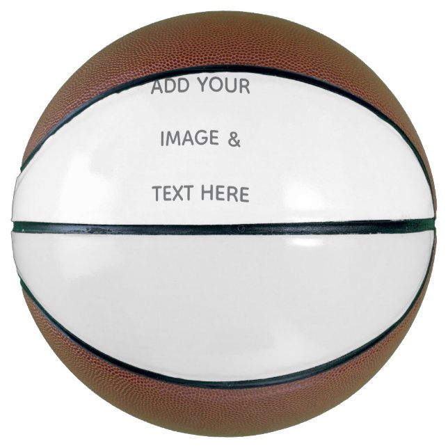 Ballon De Basket Créez votre propre blanc  (Devant)