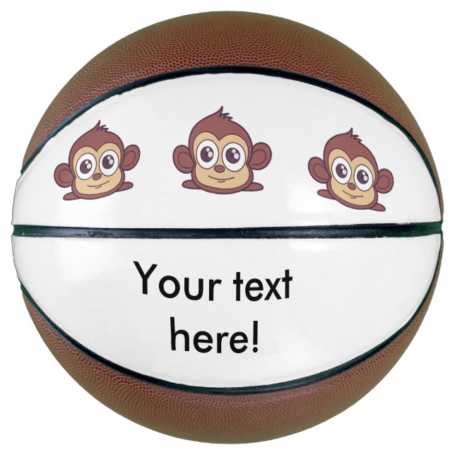 Ballon De Basket Cute clipart singe (Devant)