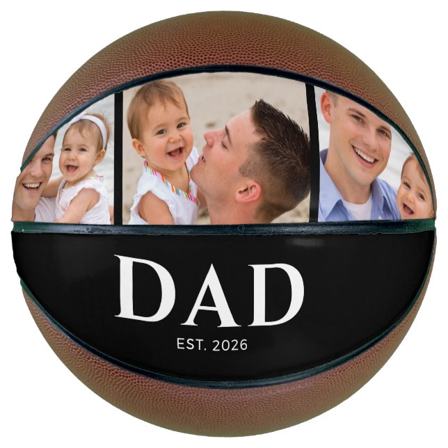 Ballon De Basket Dad Established Modern Black 3 Photo (Devant)