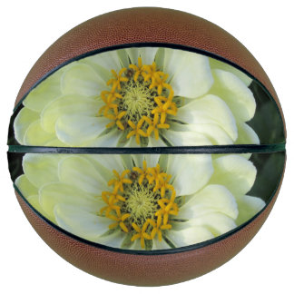 Ballon De Basket Dahlia Fleur jaune clair