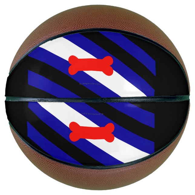 Ballon De Basket Drapeau de fierté de jeu de chiots de SlipperyJoe  (Devant)