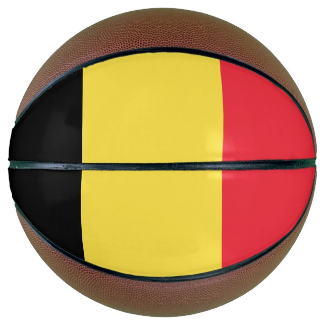 Ballon De Basket Drapeau de la Belgique (Devant)