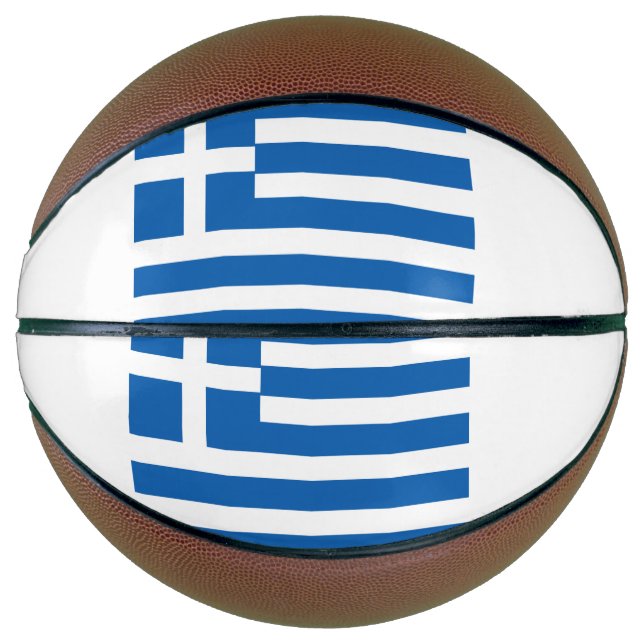 Ballon De Basket Drapeau de la Grèce (Devant)