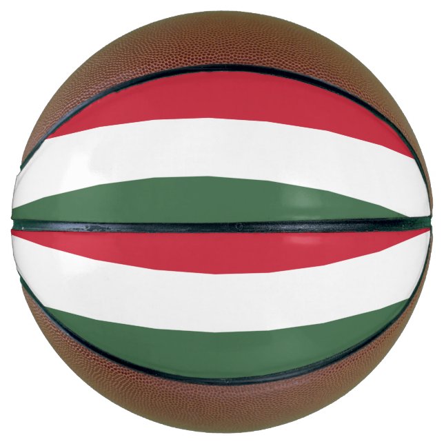 Ballon De Basket Drapeau de la Hongrie (Devant)