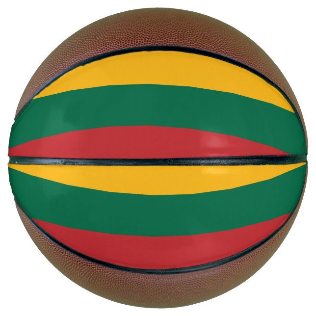 Ballon De Basket Drapeau de la Lituanie (Devant)