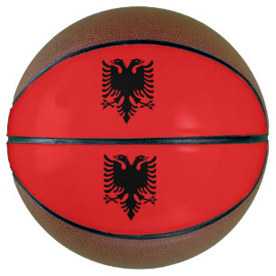 Ballon De Basket Drapeau de l'Albanie