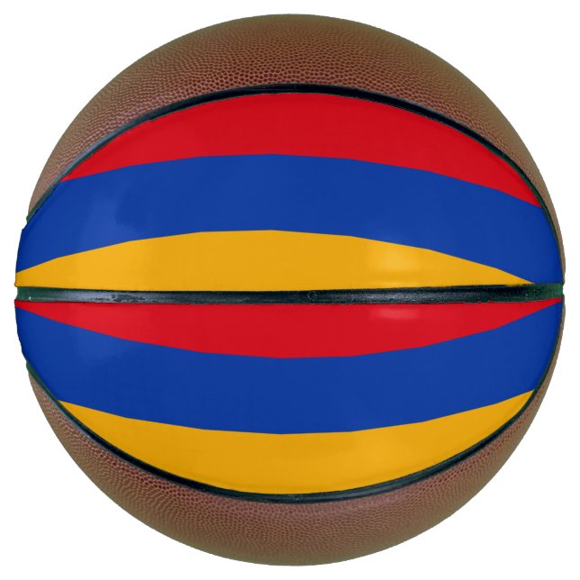 Ballon De Basket Drapeau de l'Arménie (Devant)