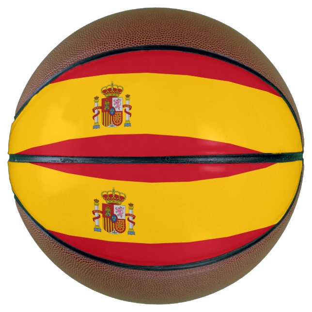 Ballon De Basket Drapeau de l'Espagne (Devant)