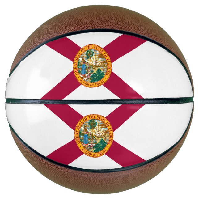 Ballon De Basket Drapeau de l'État de Floride (Devant)