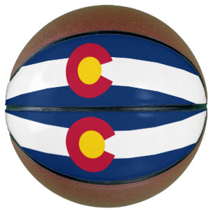 Ballon De Basket Drapeau de l'État du Colorado