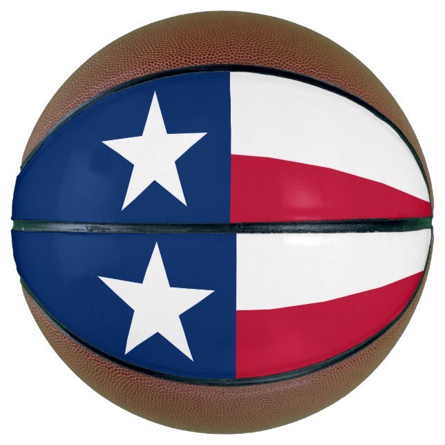 Ballon De Basket Drapeau de l'État du Texas (Devant)