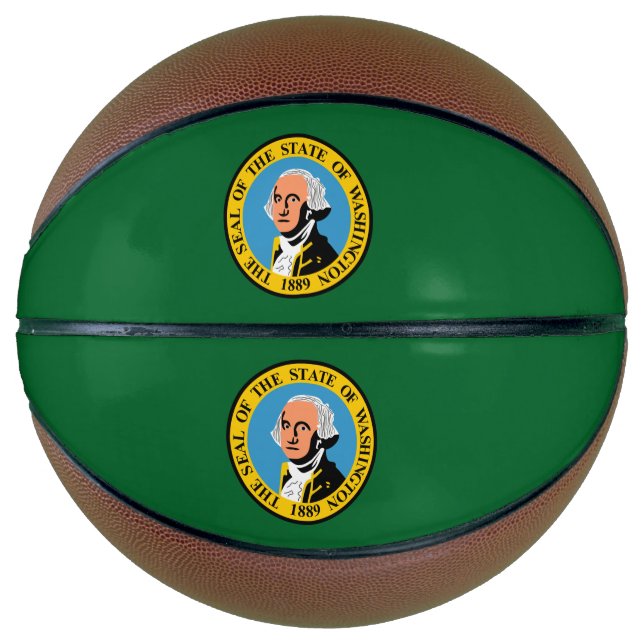 Ballon De Basket Drapeau de Washington (Devant)