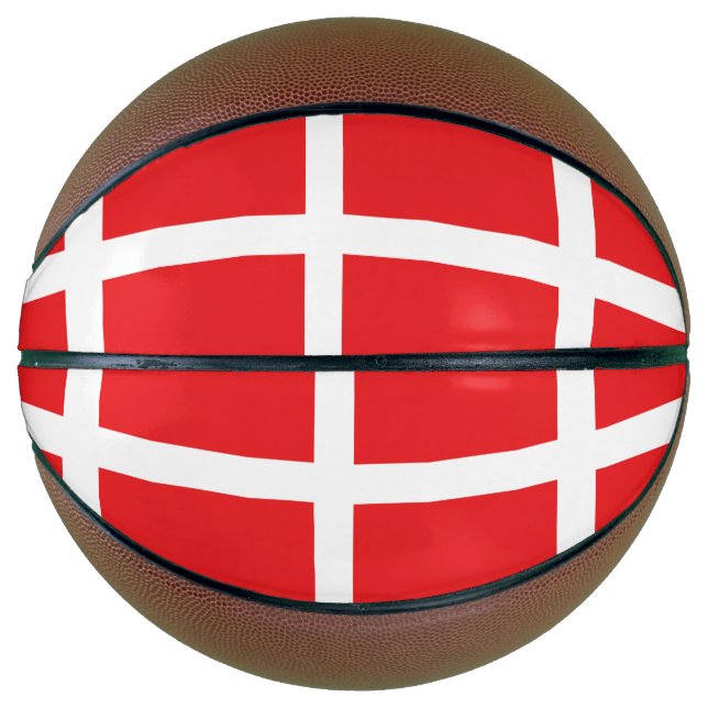 Ballon De Basket Drapeau du Danemark (Devant)