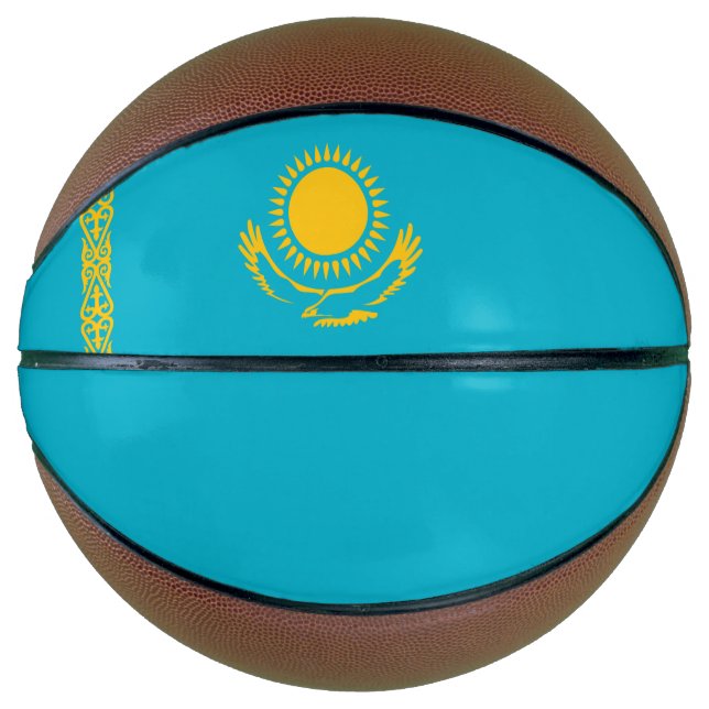 Ballon De Basket Drapeau du Kazakhstan (Devant)