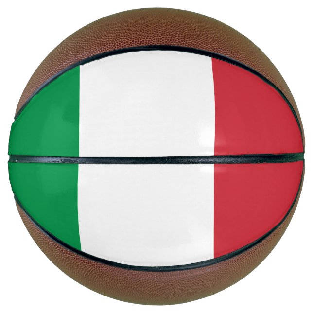 Ballon De Basket Drapeau Italie (Devant)