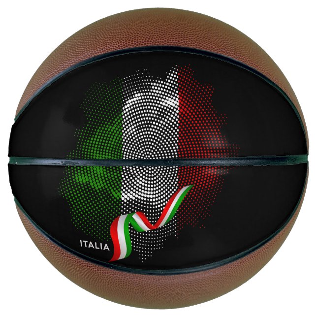 Ballon De Basket Drapeau italien (Devant)