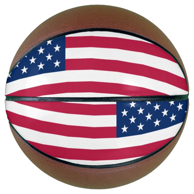 Ballon De Basket drapeau usa (Devant)