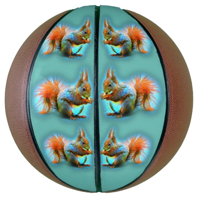 Ballon De Basket Écureuil au style moderne (Vertical)