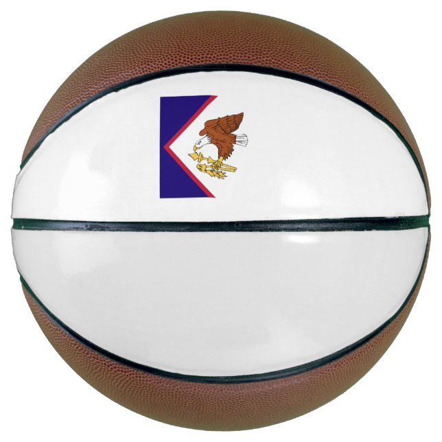 Ballon De Basket Emblème du drapeau des Samoa américaines (Devant)