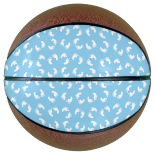 Ballon De Basket Empreintes bébé, Pied bébé, Marches, Bleu, Garçon