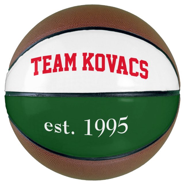 Ballon De Basket Équipe Kovacs (Devant)