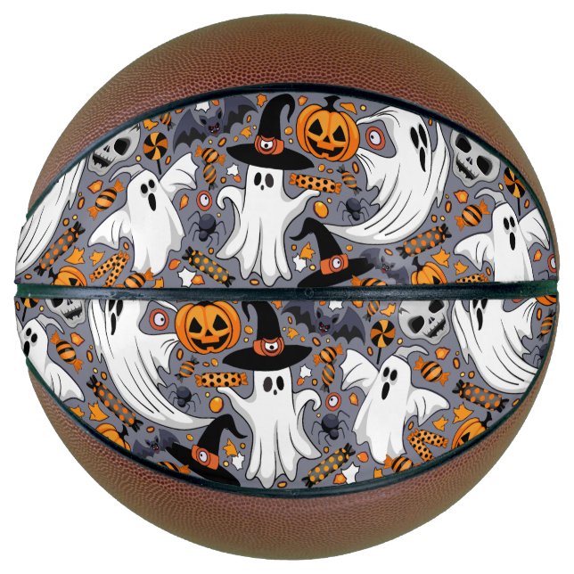Ballon De Basket Fantômes Monstres mignons Éffrayants et Déplaisant (Devant)