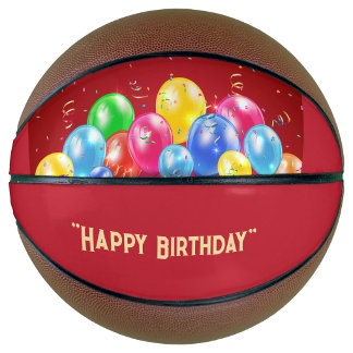 Ballon De Basket Festive Birthday Basketball with Balloons 