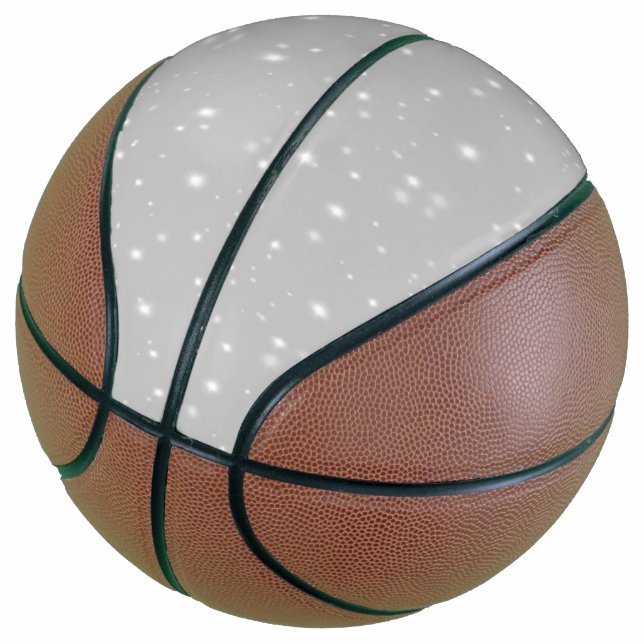 Ballon De Basket Flamme gris argenté (Incliné)