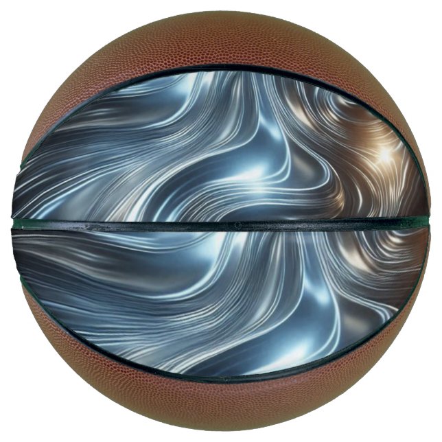 Ballon De Basket Flux métalliques de lumière (Devant)