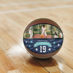 Ballon De Basket Garde photo et numéro de personnalisation du joueu<br><div class="desc">Créez un cadeau personnalisé pour votre joueur de basket préféré avec ce basket-ball personnalisé avec deux photos et le nom,  le numéro,  l'équipe ou le nom de votre joueur,  et l'année. Un grand cadeau pour les anniversaires,  Noël ou la fin de saison !</div>
