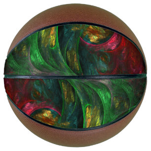 Ballon De Basket Genesis Green Art Abstrait