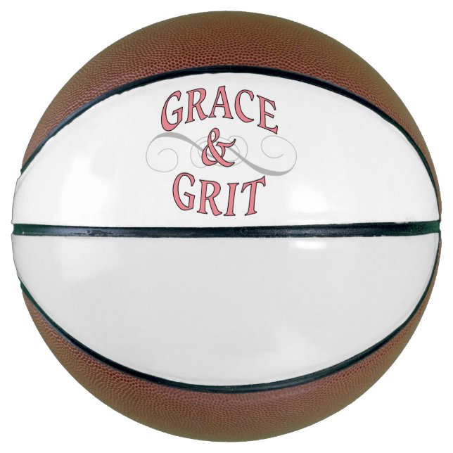 Ballon De Basket Grace & Gris en rose et gris (Devant)