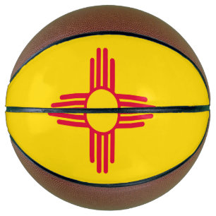 Ballon De Basket Graphique dynamique du drapeau de l'État du Nouvea