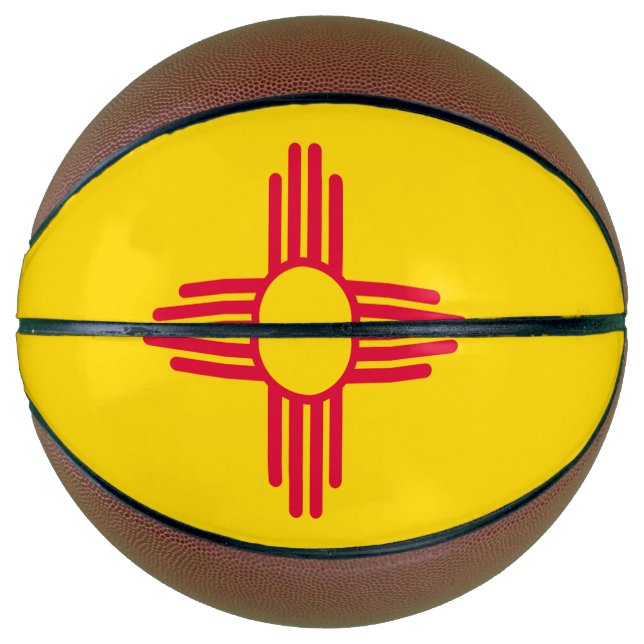 Ballon De Basket Graphique dynamique du drapeau de l'État du Nouvea (Devant)