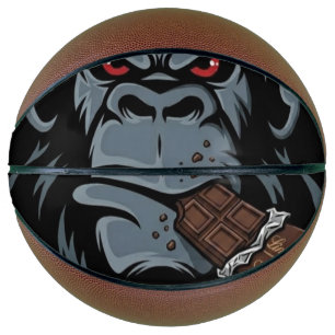 Ballon De Basket Graphique Gorille En Colère Basketball – Bête aux 