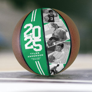 Ballon De Basket Green 2025 Graduation Senior 4 Photo