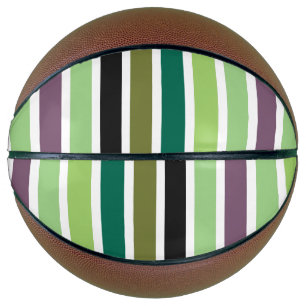 Ballon De Basket Green purple Black Hues