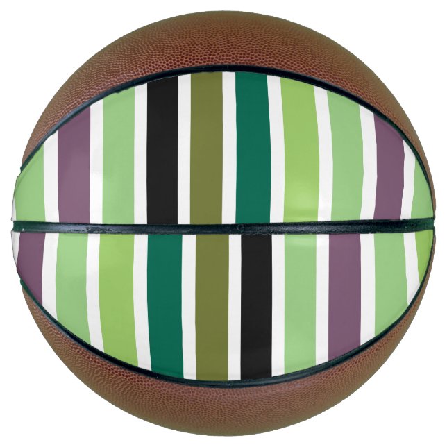 Ballon De Basket Green purple Black Hues (Devant)