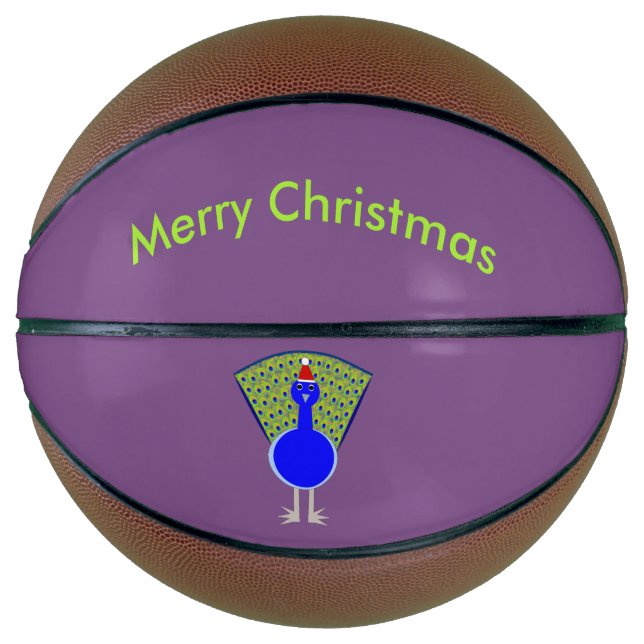 Ballon De Basket Gros paon de Noël (Devant)