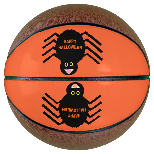Ballon De Basket Halloween Black Spider Basketballs (Devant)