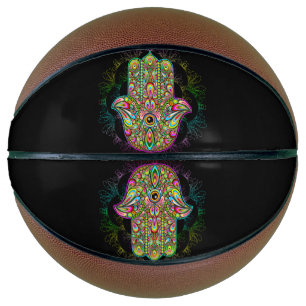 Ballon De Basket Hamsa Fatma Main Psychedelic Art