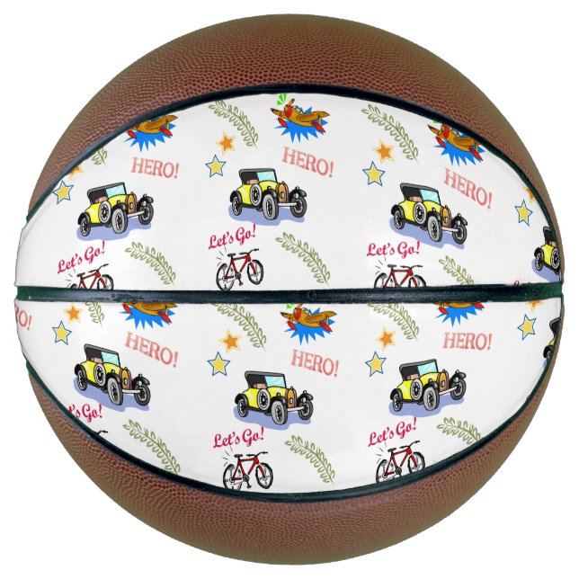 Ballon De Basket Héros de basket-ball Voiture à vélo avion (Devant)